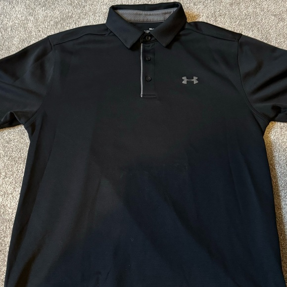 Under Armour Mens Shirt M Black Mesh Polo
HeatGear Loose Stretch Athletic - Picture 4 of 4